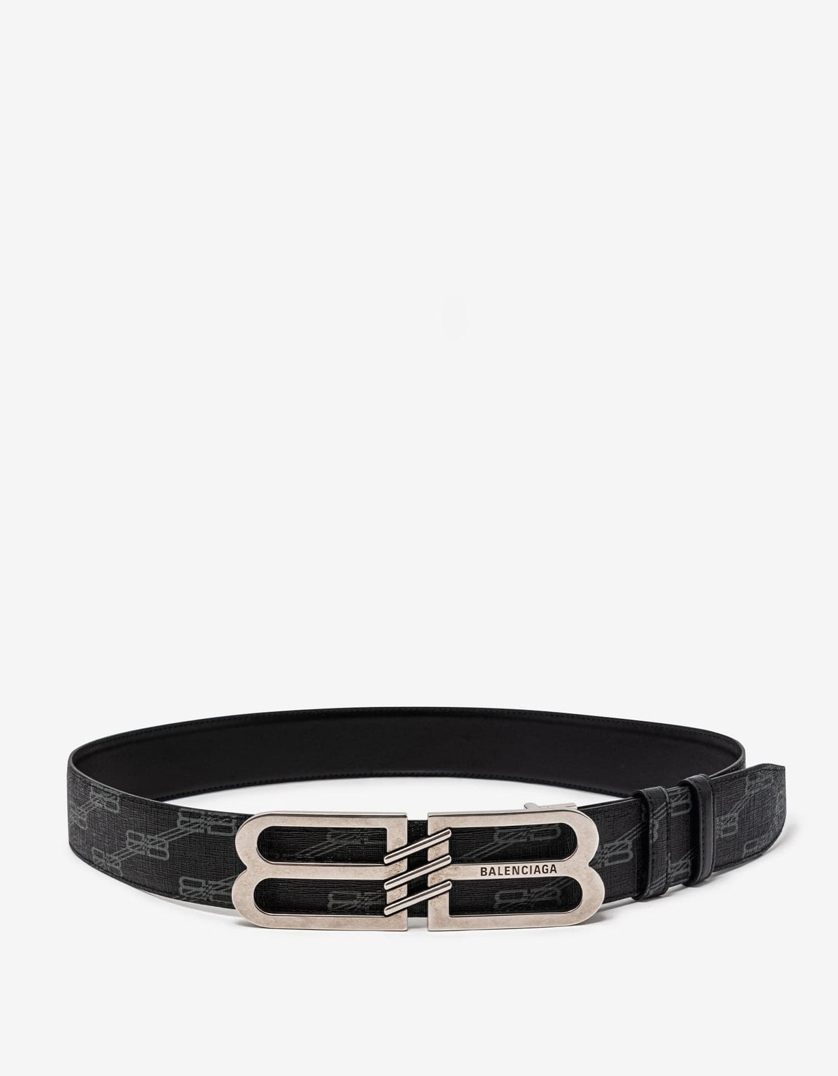 Balenciaga Black Reversible BB Monogram Belt 40mm