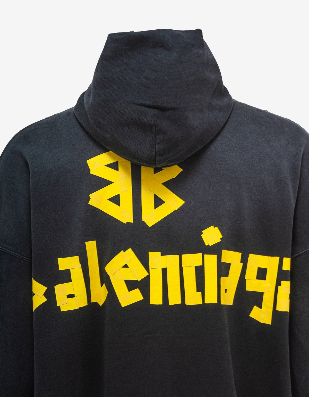 Balenciaga Black Tape Type Oversized Hoodie