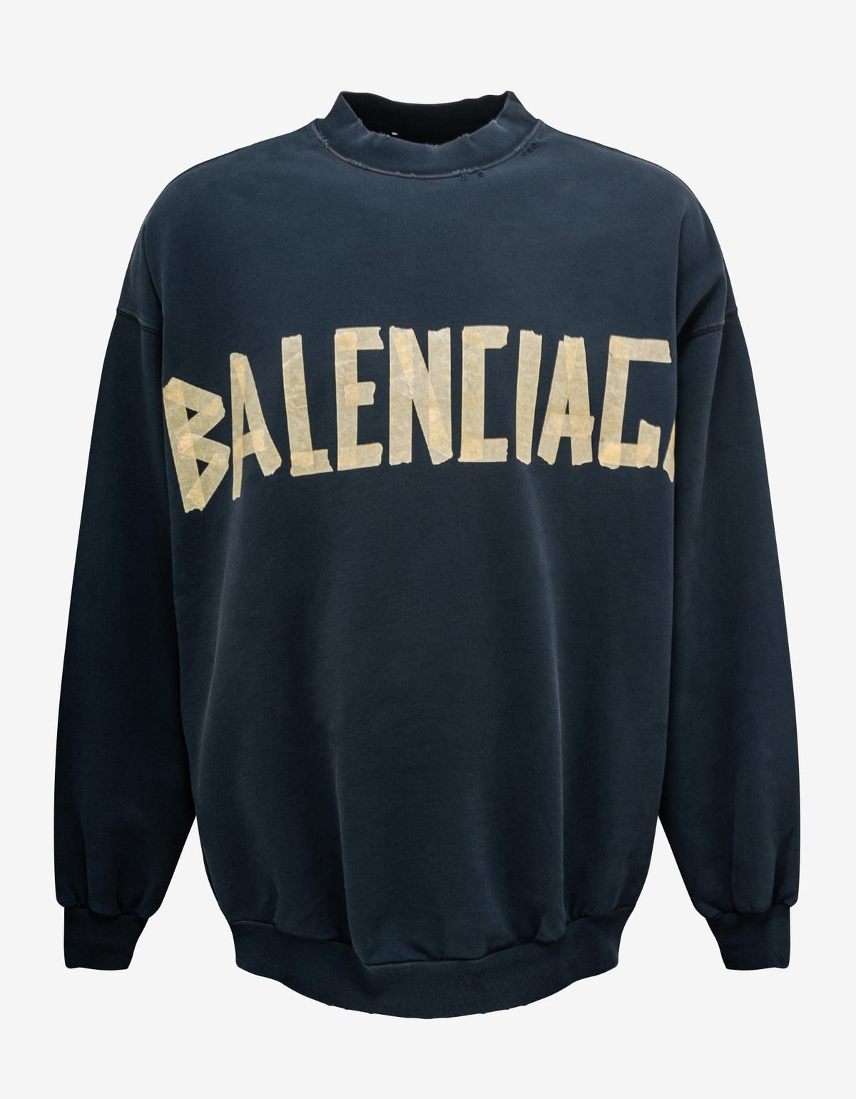 Balenciaga Black Tape Type Oversized Sweatshirt