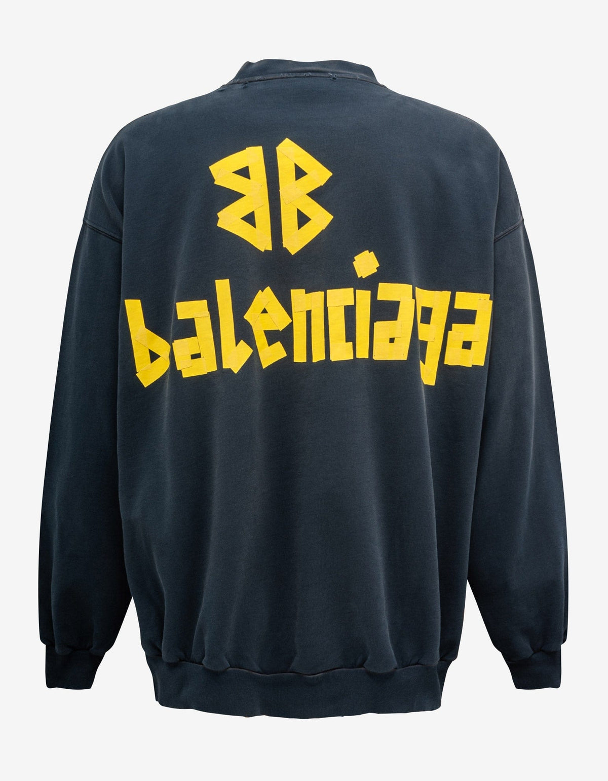 Balenciaga Black Tape Type Oversized Sweatshirt