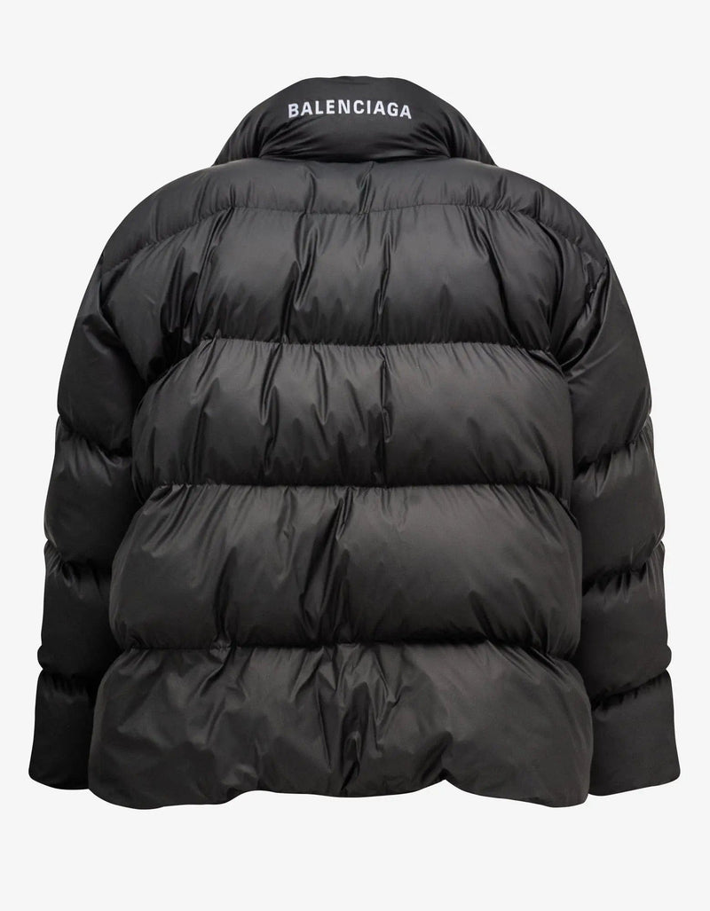 Balenciaga Black Wrap Puffer Jacket