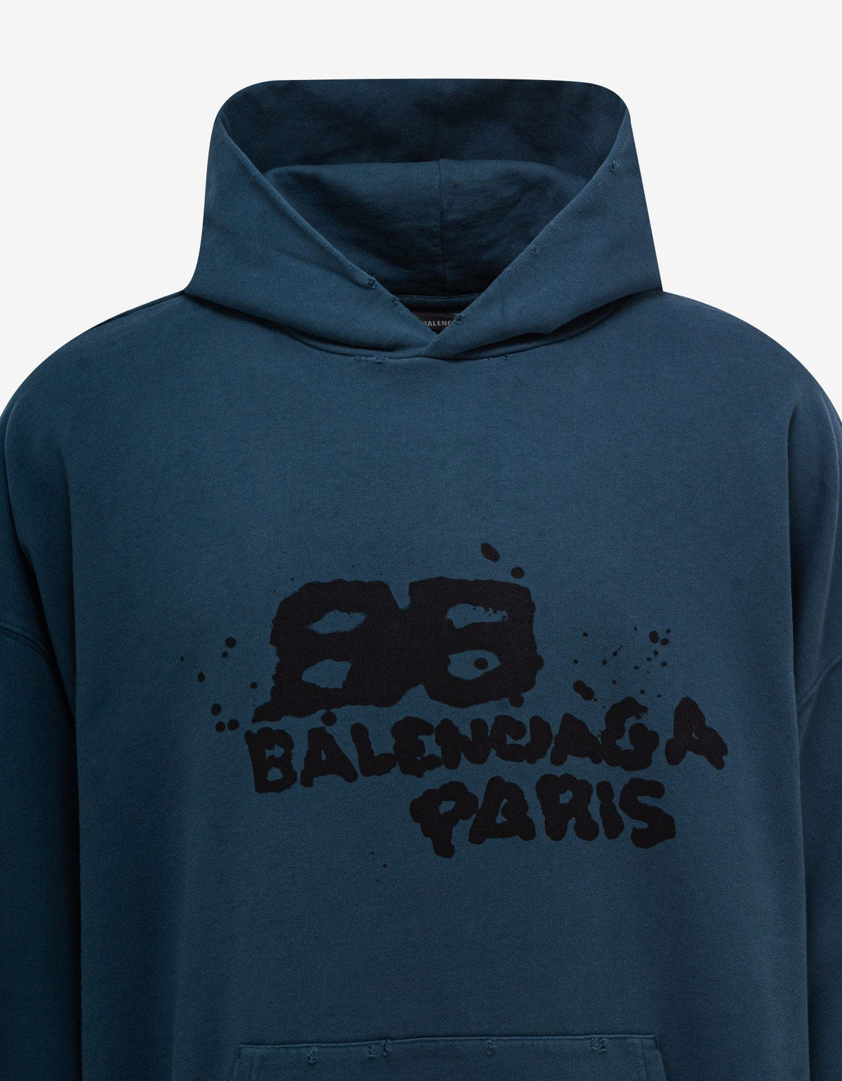 Balenciaga Blue BB Logo Oversized Hoodie