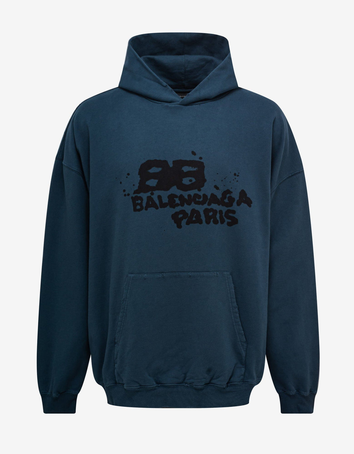 Balenciaga Blue BB Logo Oversized Hoodie