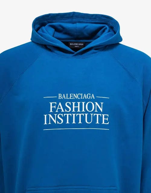 Balenciaga Blue Fashion Institute Oversized Hoodie