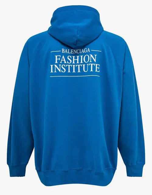 Balenciaga Blue Fashion Institute Oversized Hoodie