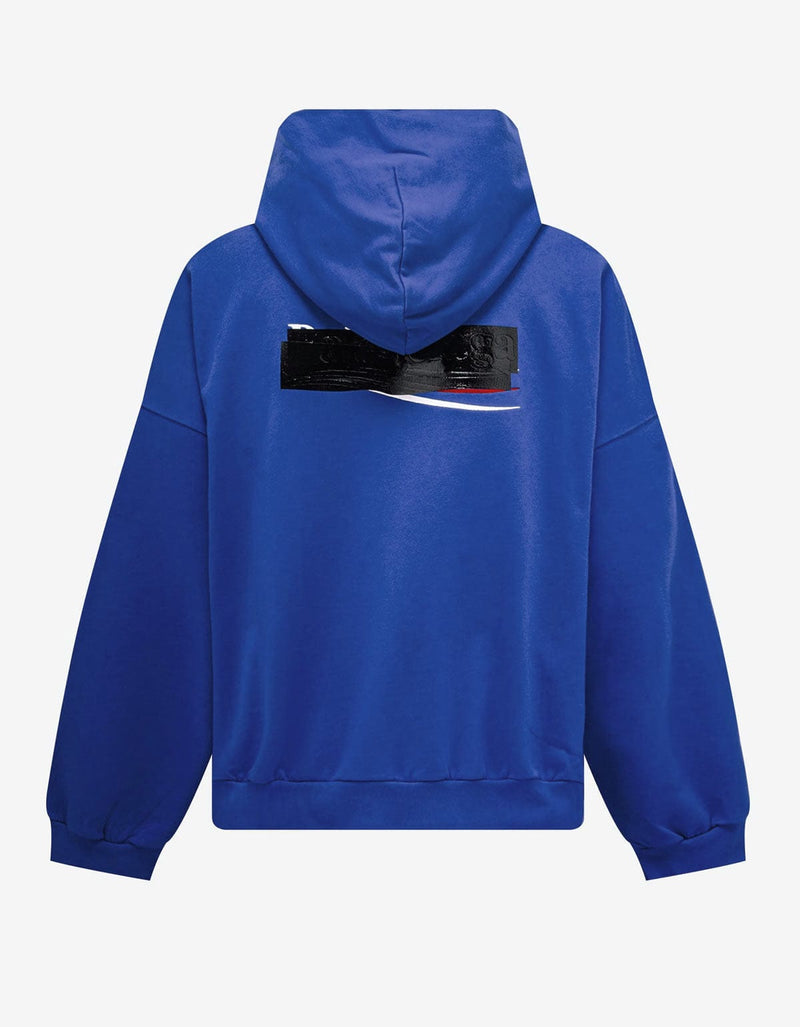 Balenciaga Blue Gaffer Logo Large Hoodie