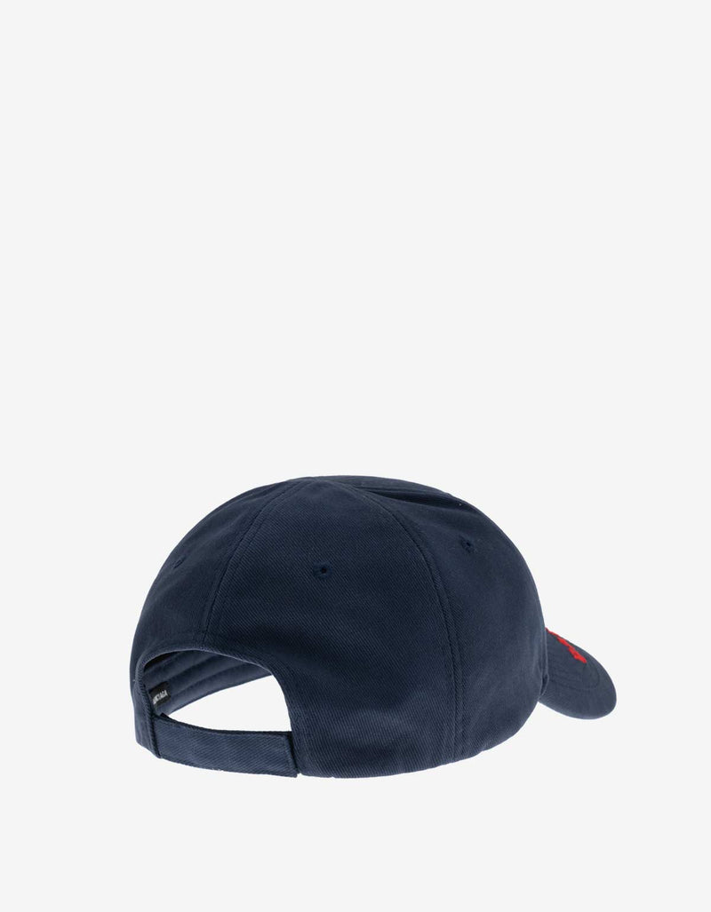 Balenciaga Blue Logo Visor Baseball Cap