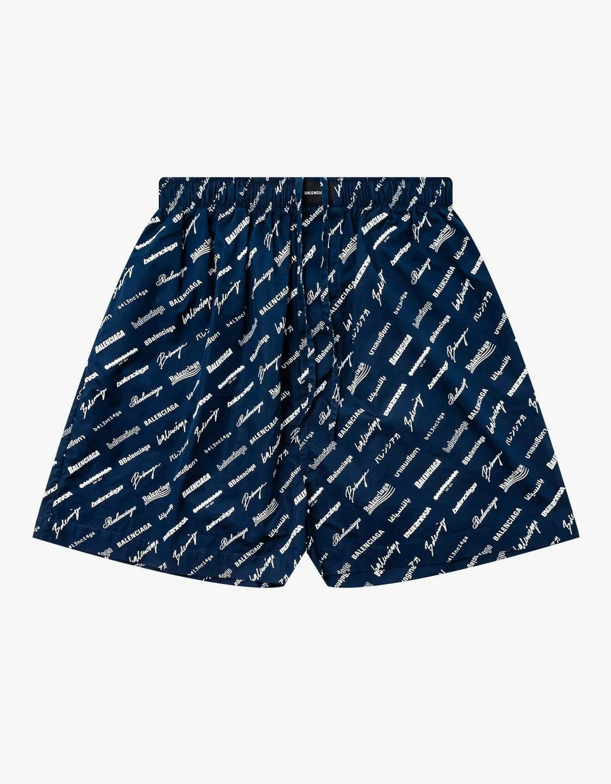 Balenciaga Blue Logomania Pyjama Shorts