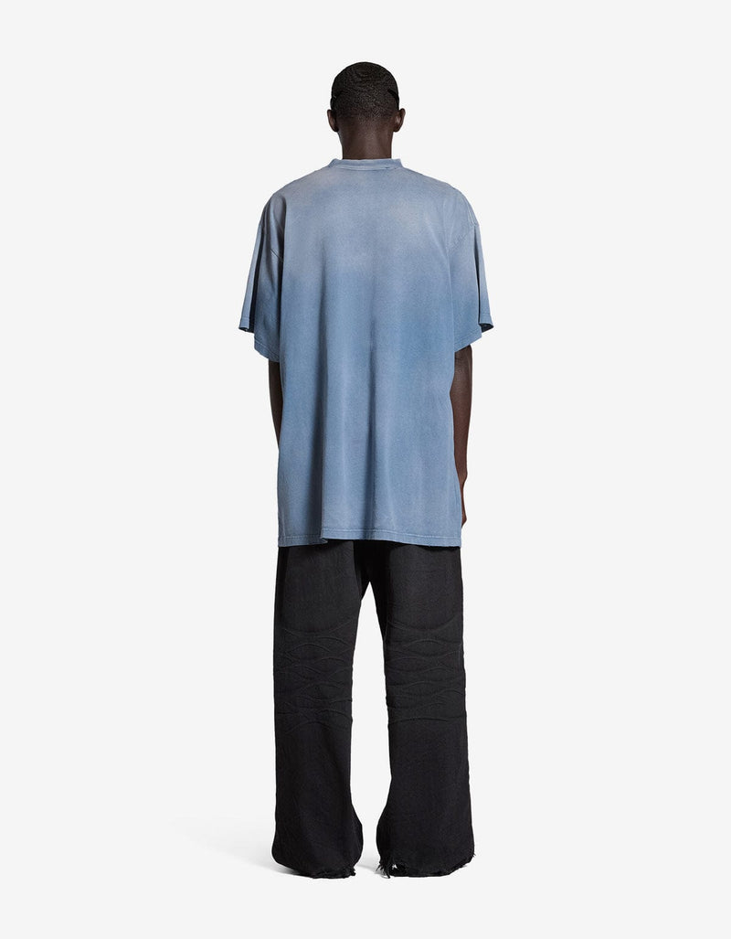 Balenciaga Blue Paris Moon Oversized T-Shirt