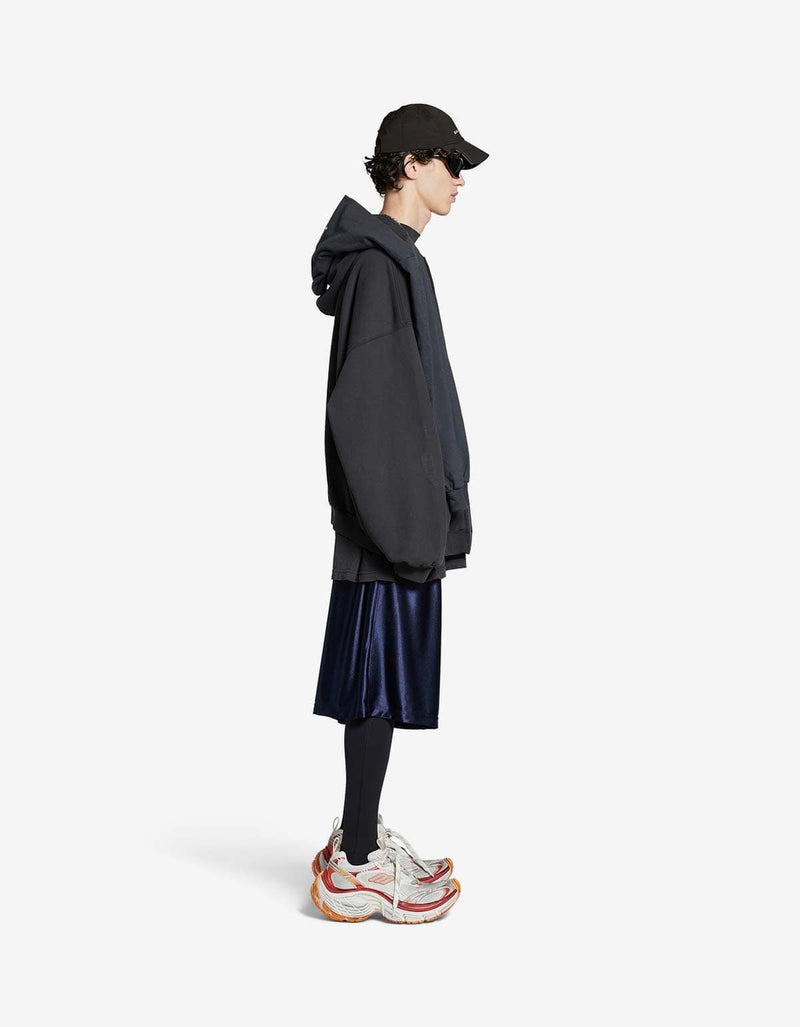 Balenciaga Blue Unity Sports Icon Incognito Zip-Up Hoodie