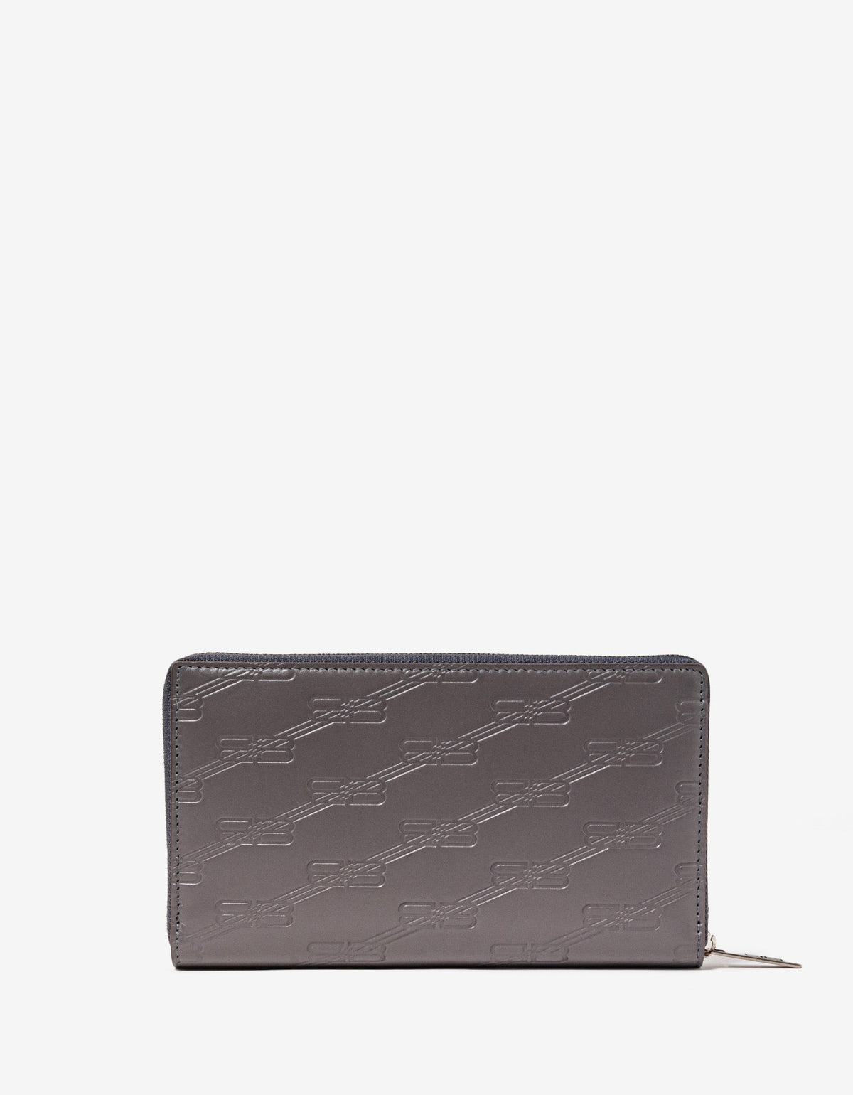 Balenciaga Dark Grey BB Monogram Continental Wallet