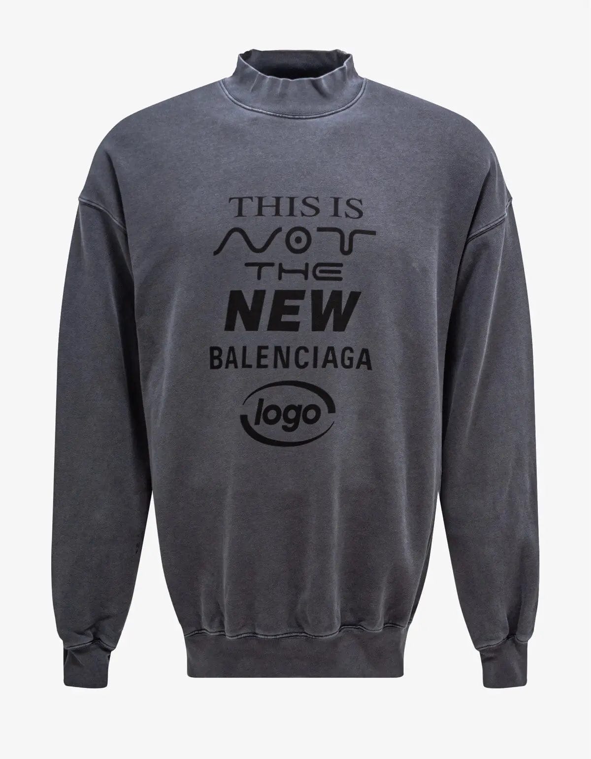 Balenciaga Grey This Is Not Sweatshirt