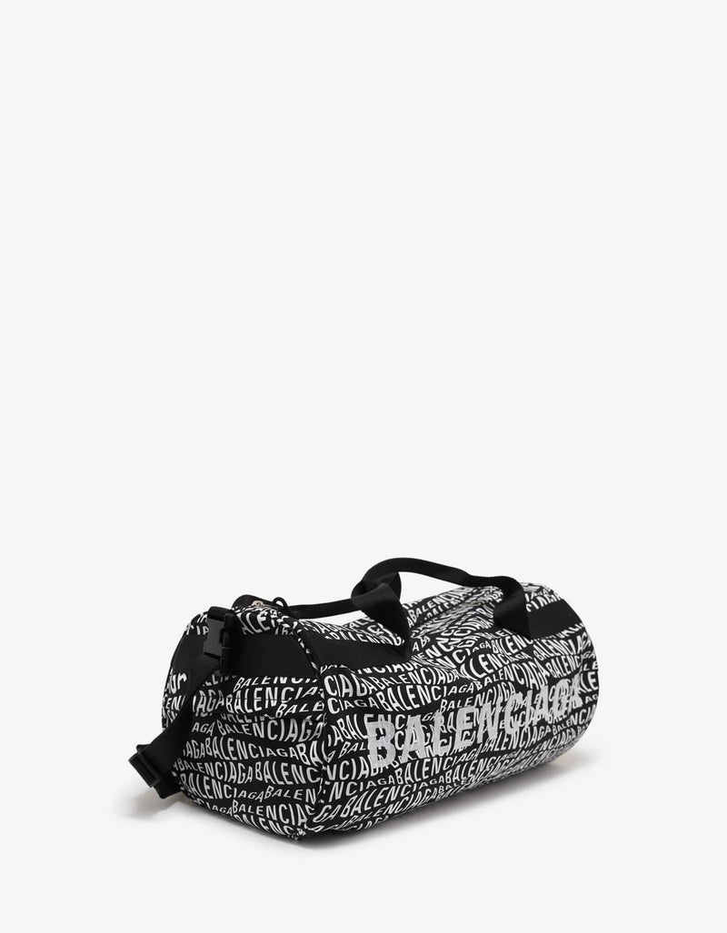 Balenciaga Logo Wave Wheel Gym Bag