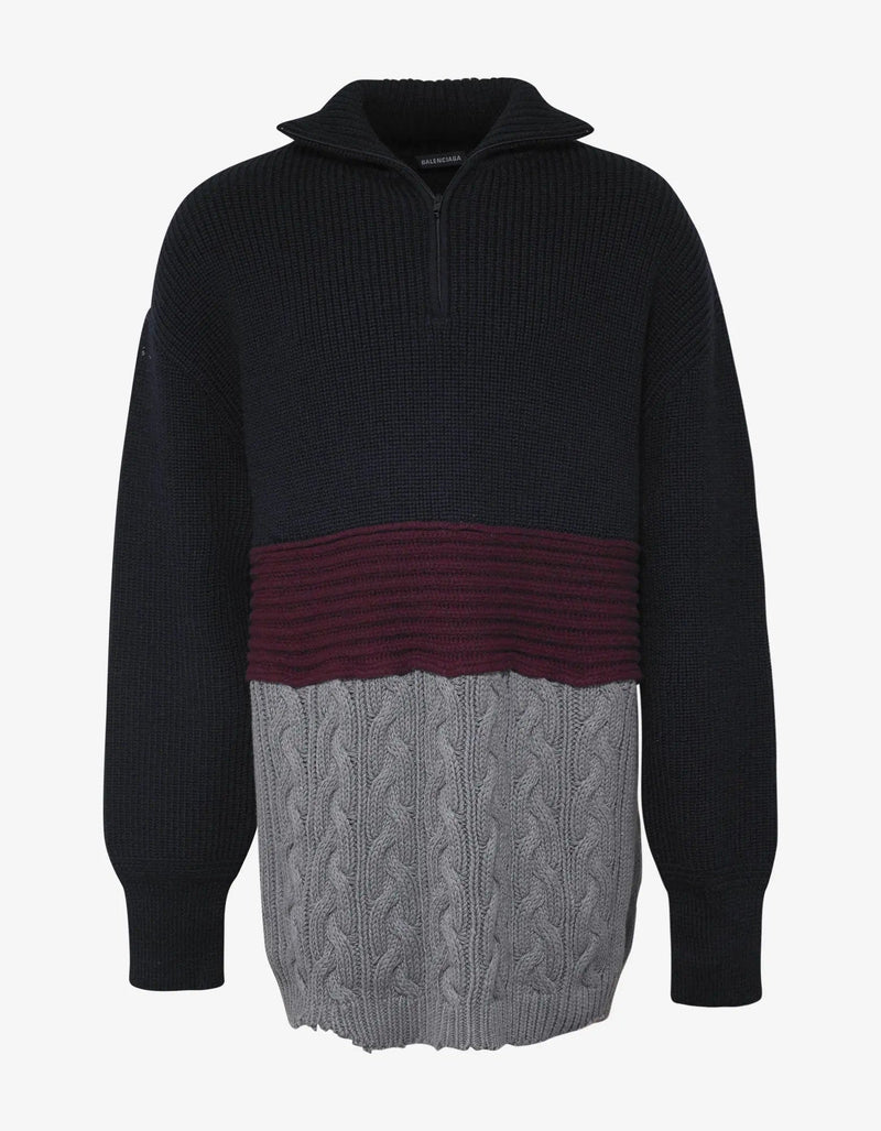 Balenciaga Multi-Panelled Long Knitwear