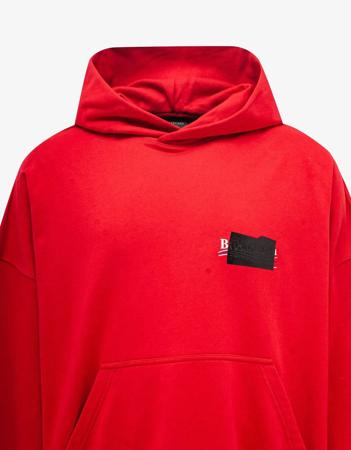 Balenciaga Red Gaffer Logo Large Hoodie