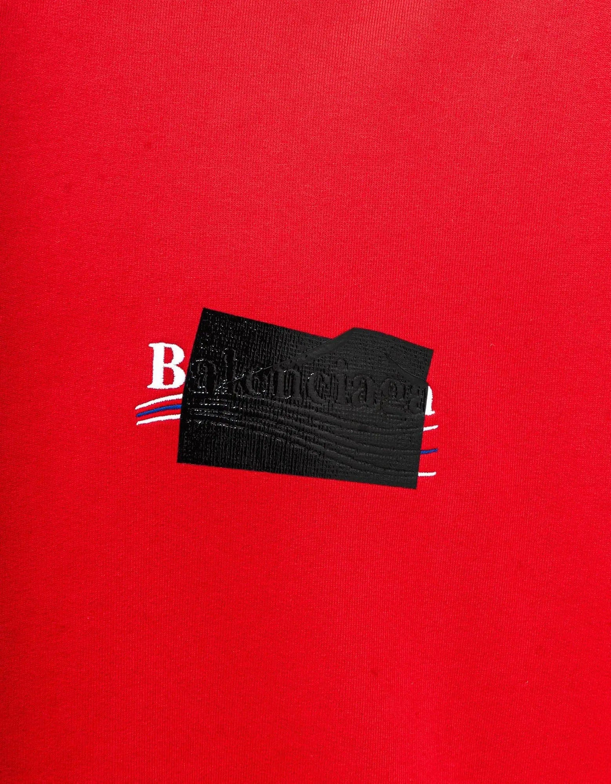 Balenciaga Red Gaffer Logo Large Hoodie