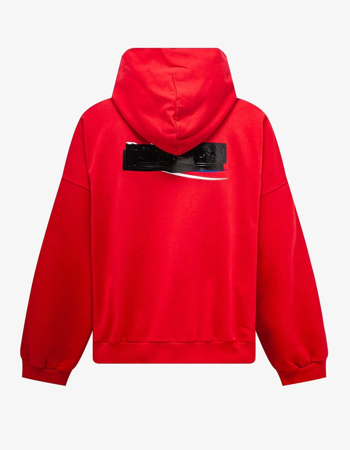 Balenciaga Red Gaffer Logo Large Hoodie