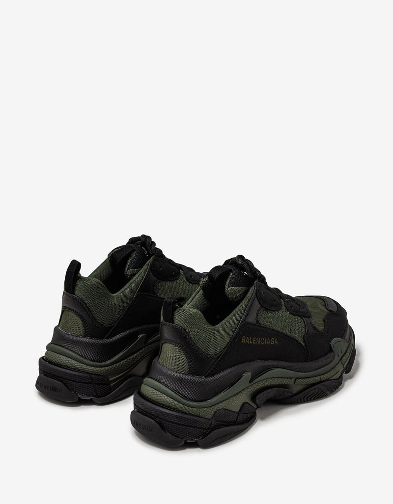 Balenciaga Triple S Dark Green & Black Trainers