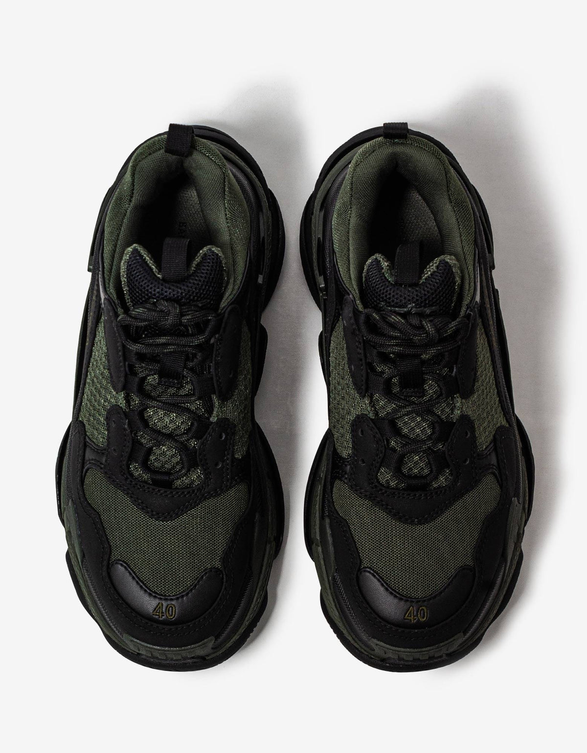 Balenciaga Triple S Dark Green & Black Trainers