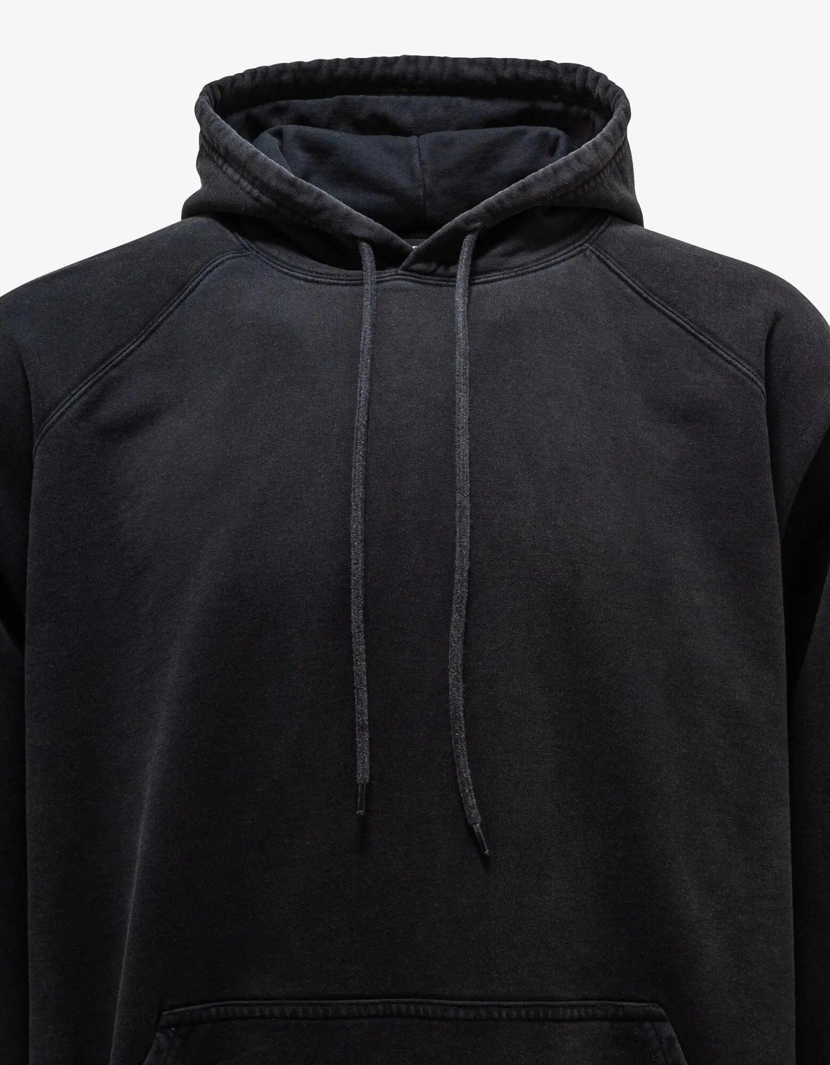 Balenciaga Wash Black Logo Embroidery Oversized Hoodie