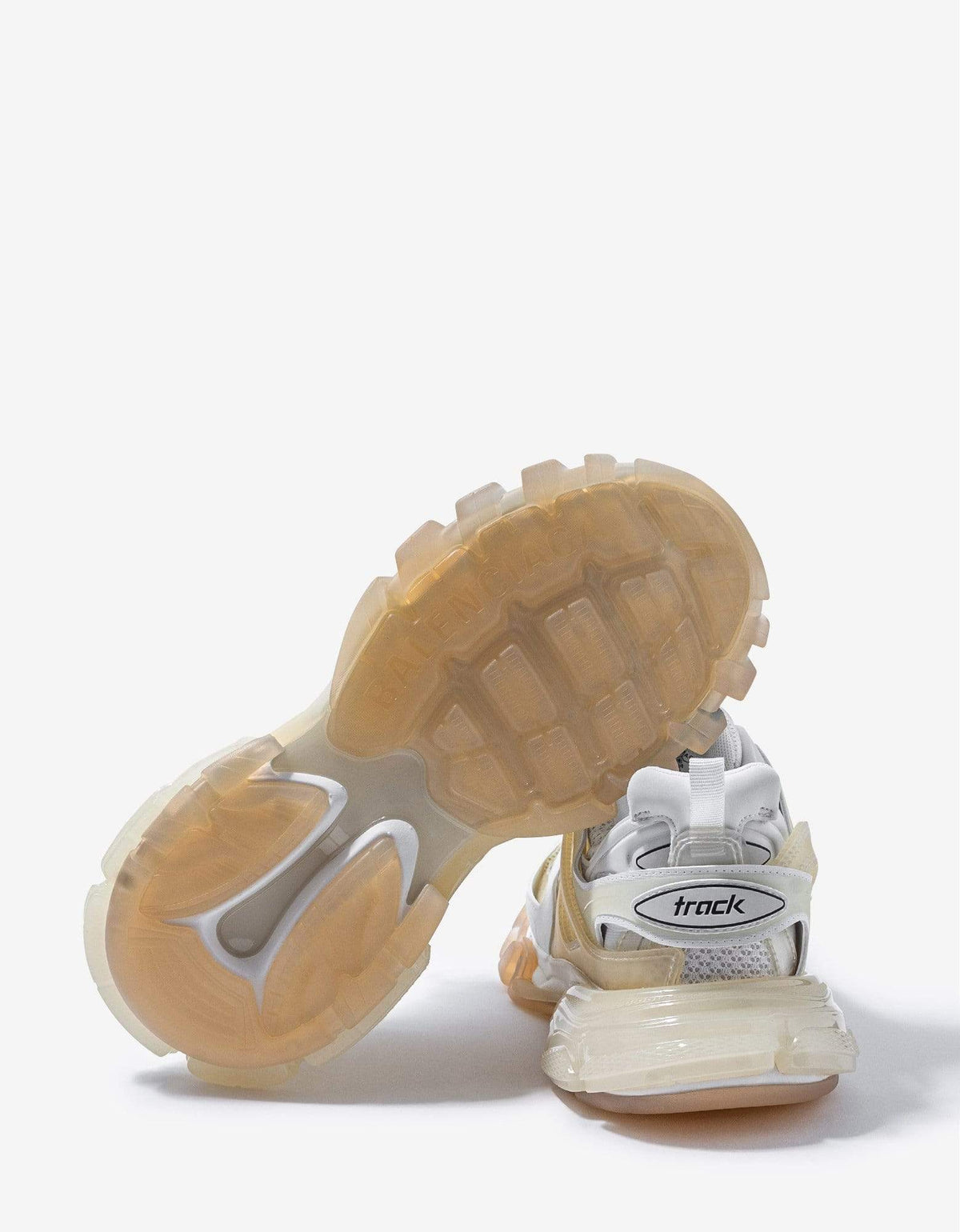 Balenciaga White Track Clear Sole Trainers