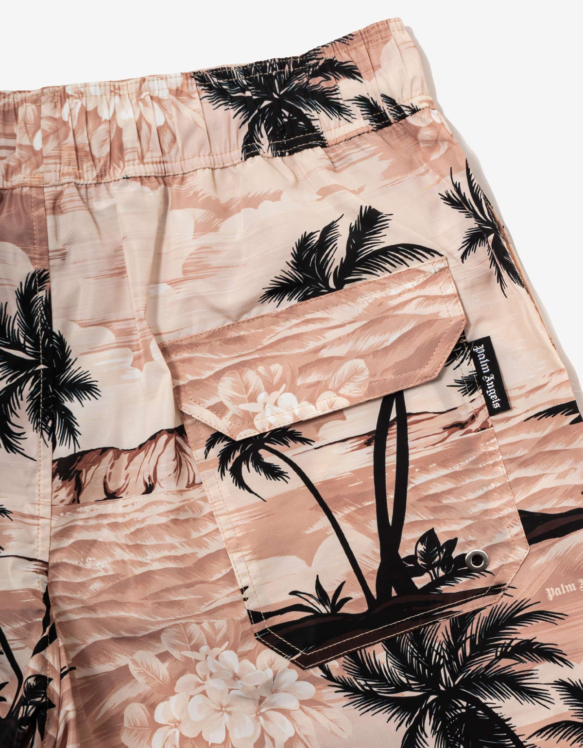 Beige Hawaiian Dream Swim Shorts