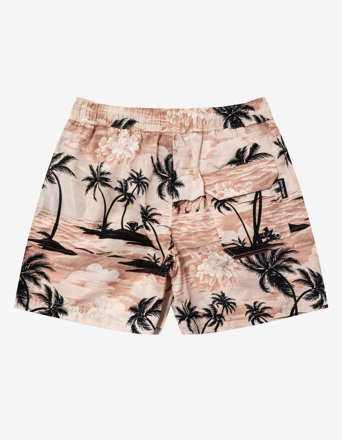 Beige Hawaiian Dream Swim Shorts