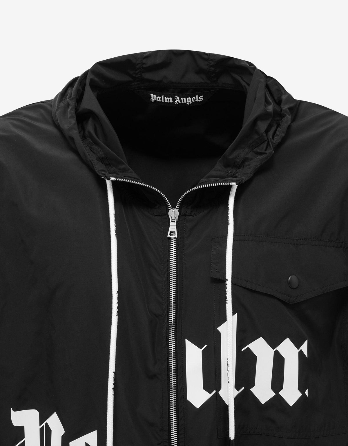 Black Broken Logo Windbreaker