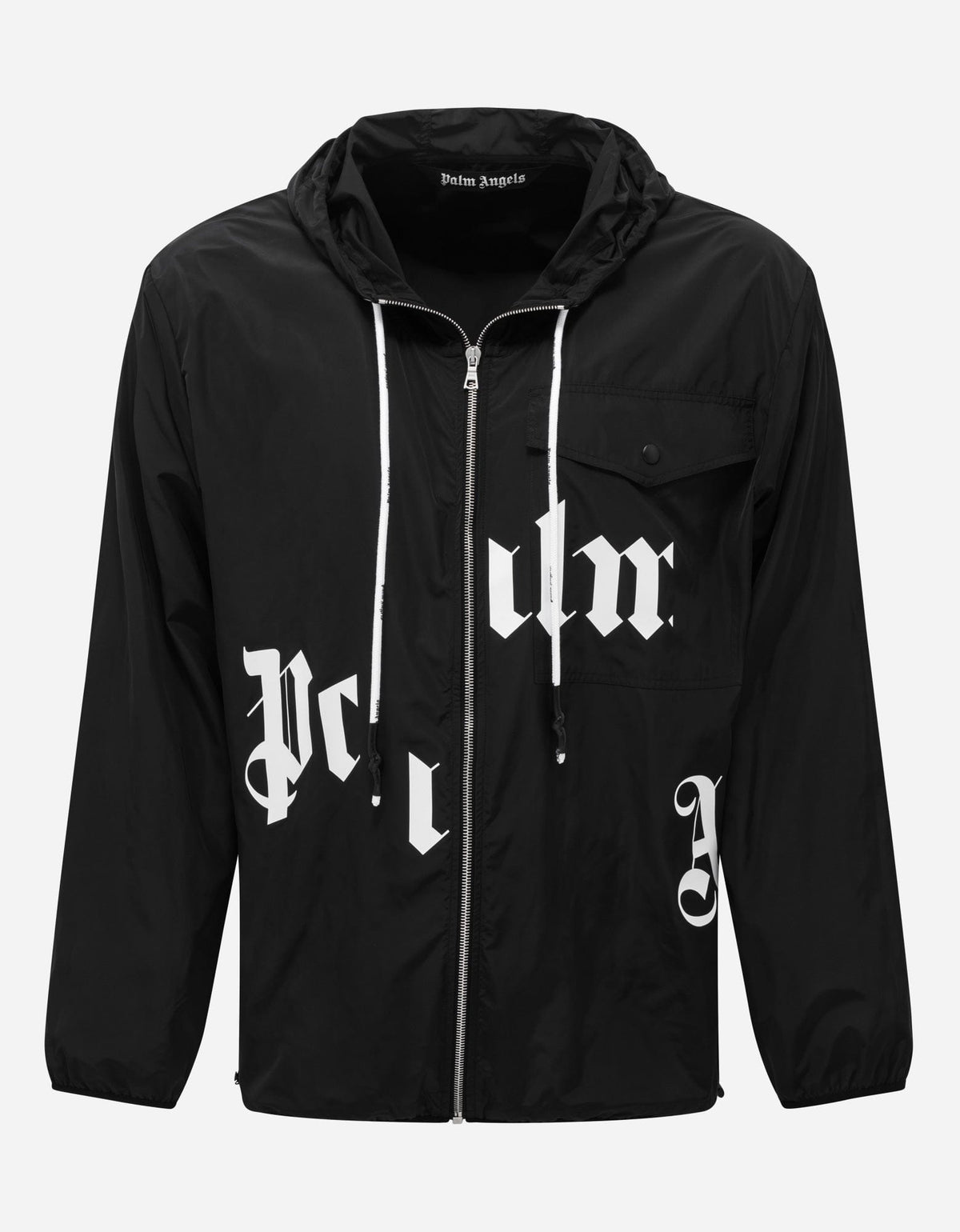 Black Broken Logo Windbreaker