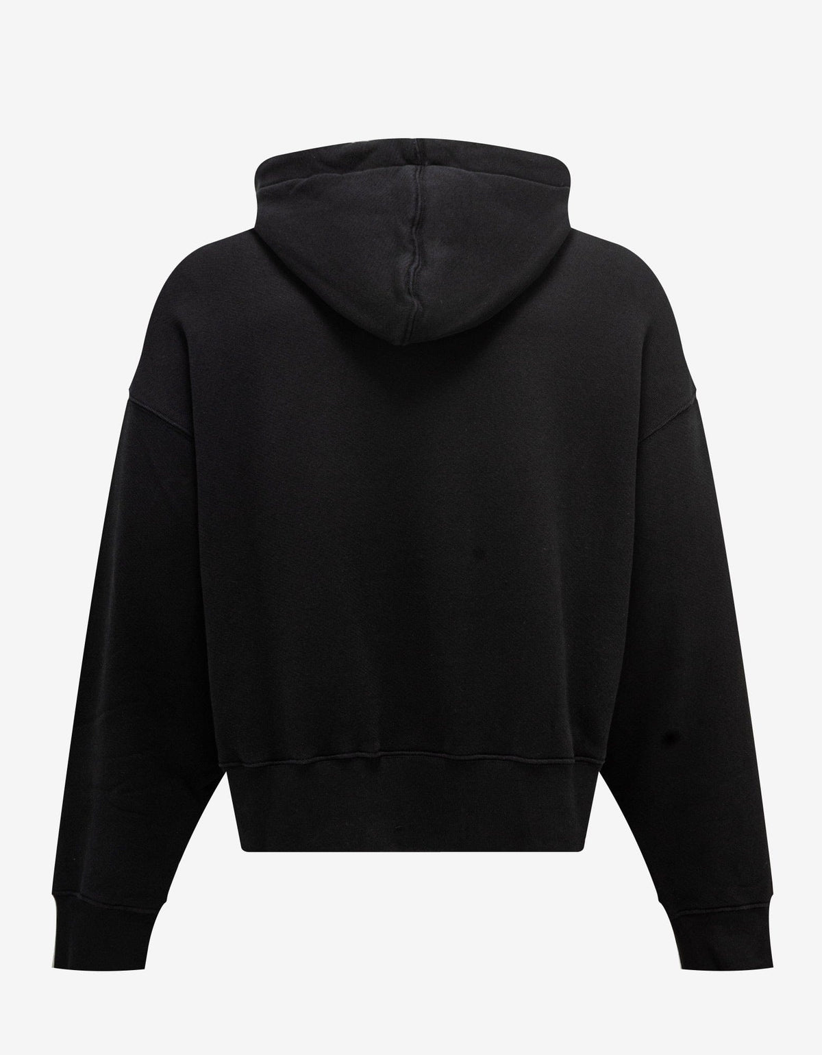 Black Curved Logo Hoodie