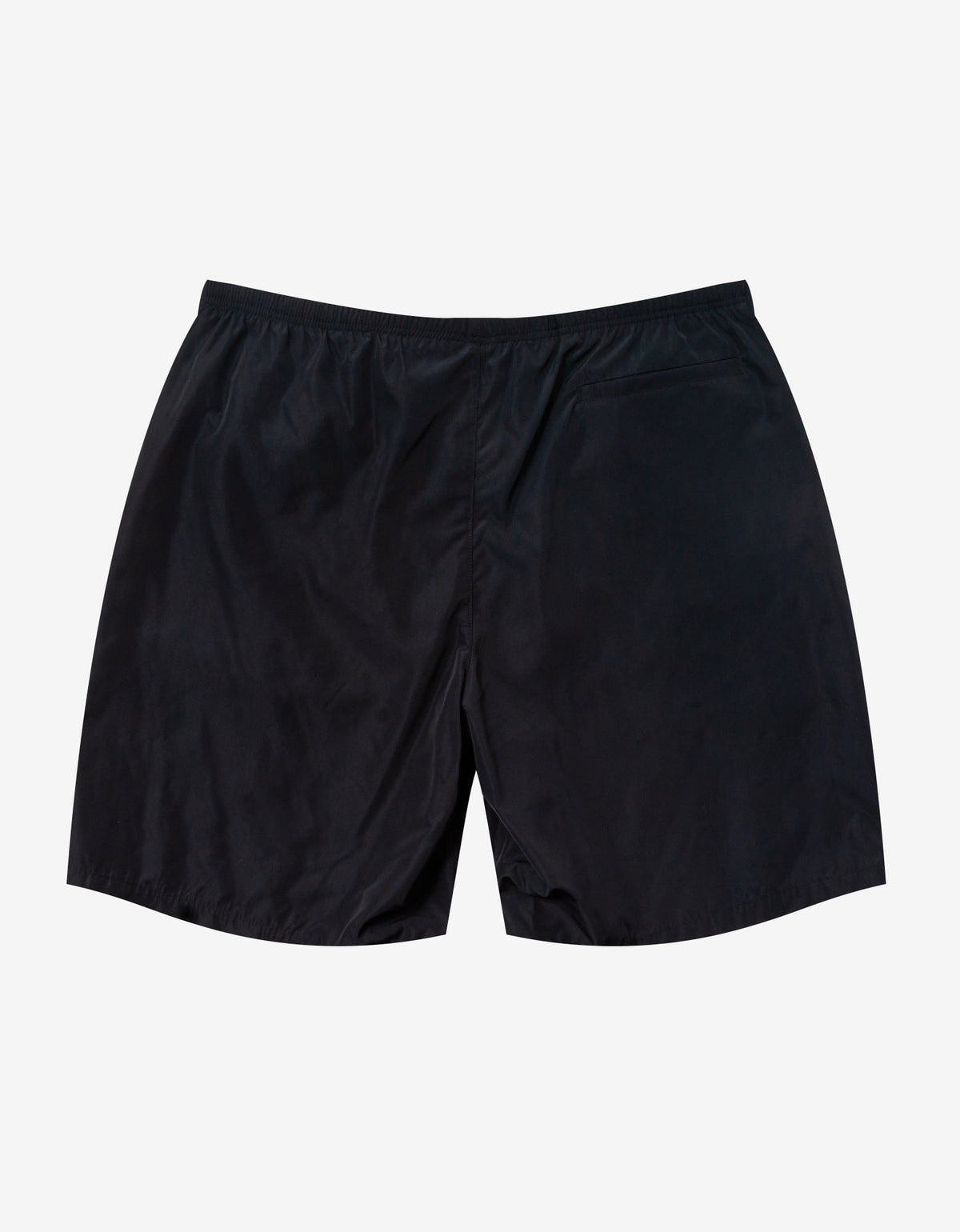 Black Curved Logo Swim Shorts