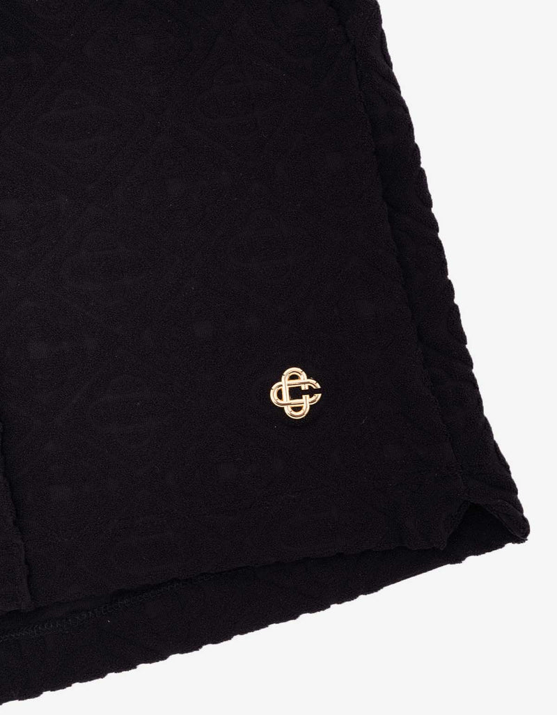 Casablanca Black Monogram Shorts