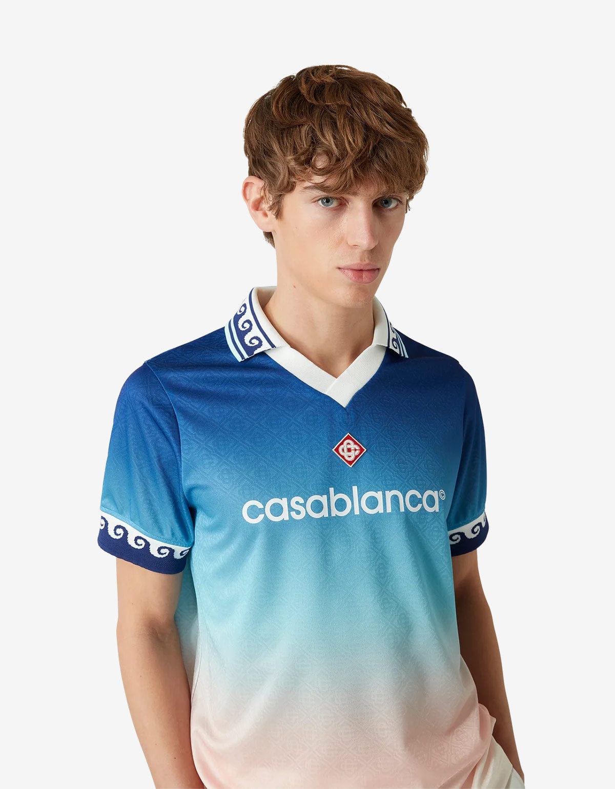 Casablanca Blue Gradient Football Shirt