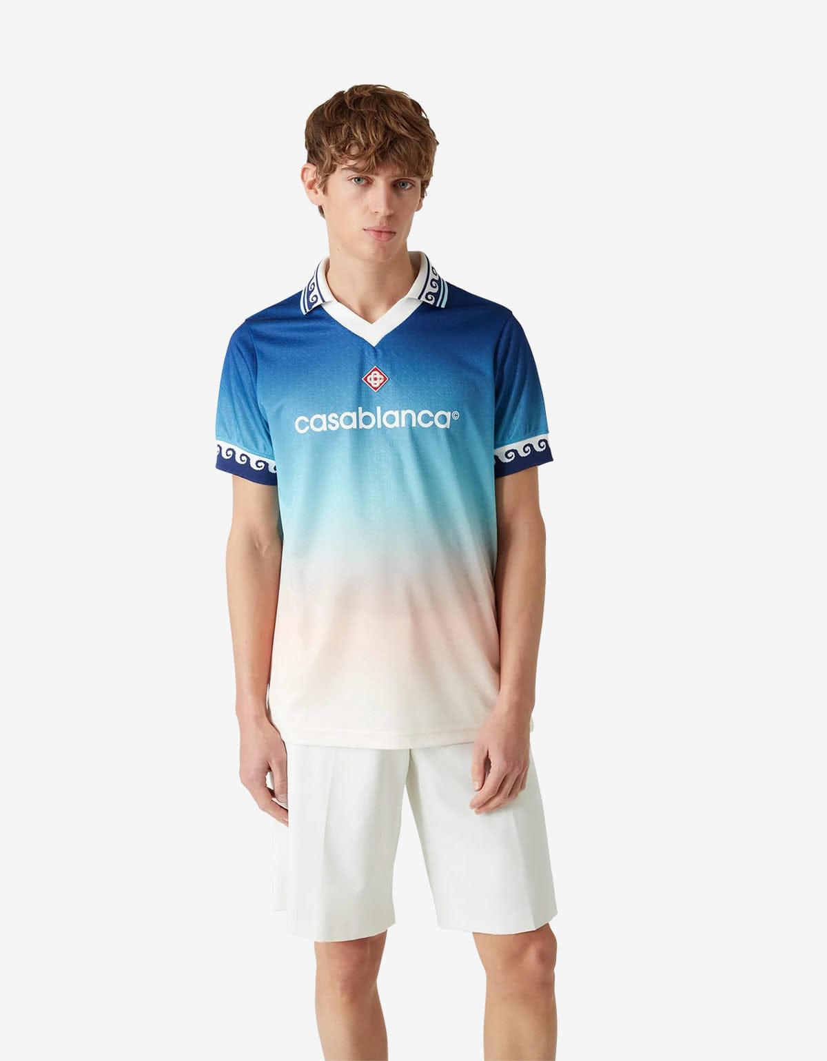 Casablanca Blue Gradient Football Shirt