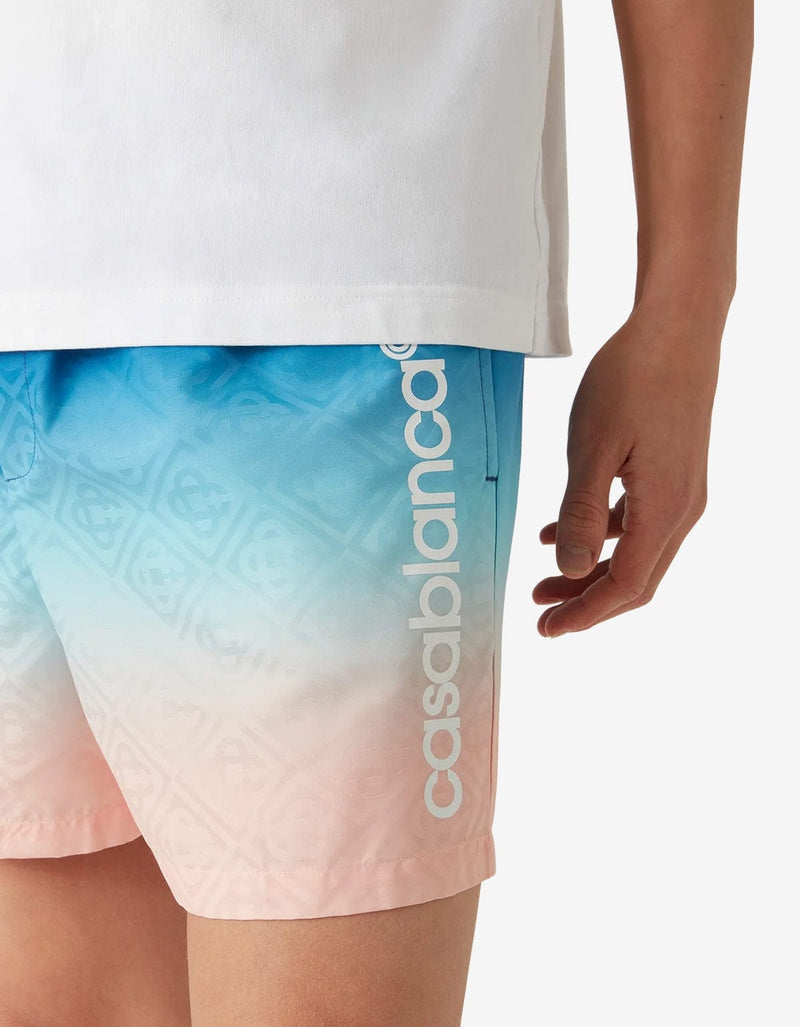 Casablanca Blue Gradient Football Shorts