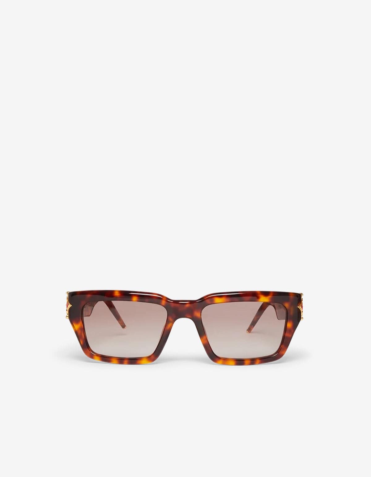 Casablanca Brown  Tortoiseshell Square Metope Sunglasses