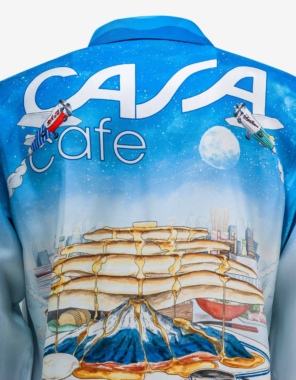 Casablanca Casa Cafe Print Silk Shirt