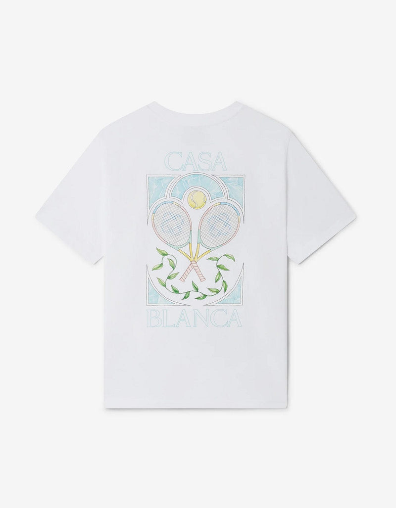 Casablanca Casblanca White Tennis Pastelle T-Shirt