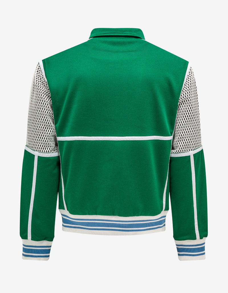 Casablanca Green Interlock Mesh Track Jacket