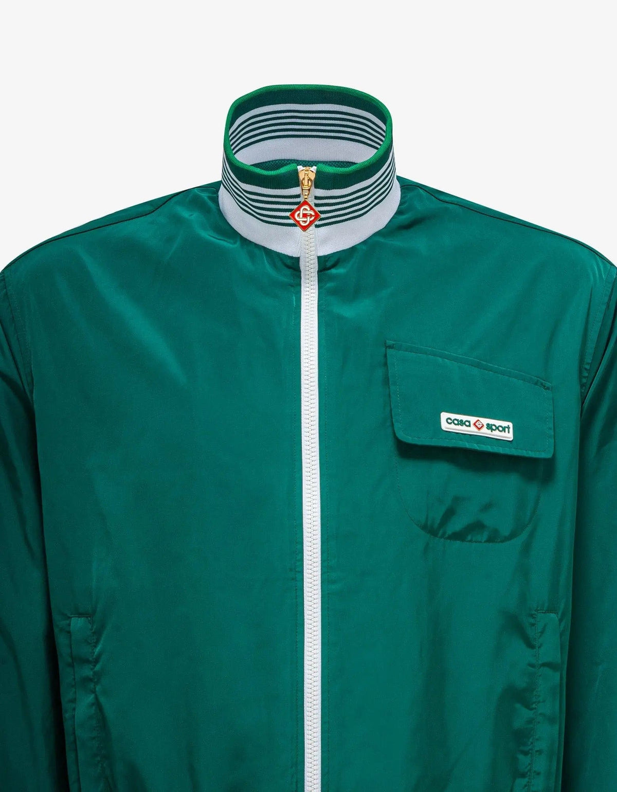 Casablanca Green Taffeta Track Jacket