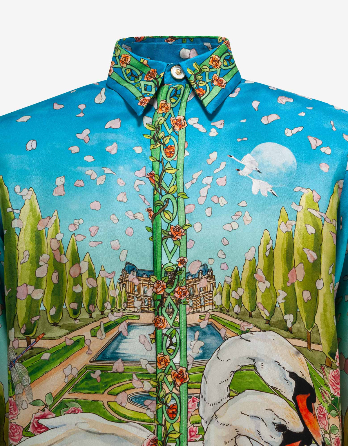 Casablanca L'amour En Fleur Silk Shirt