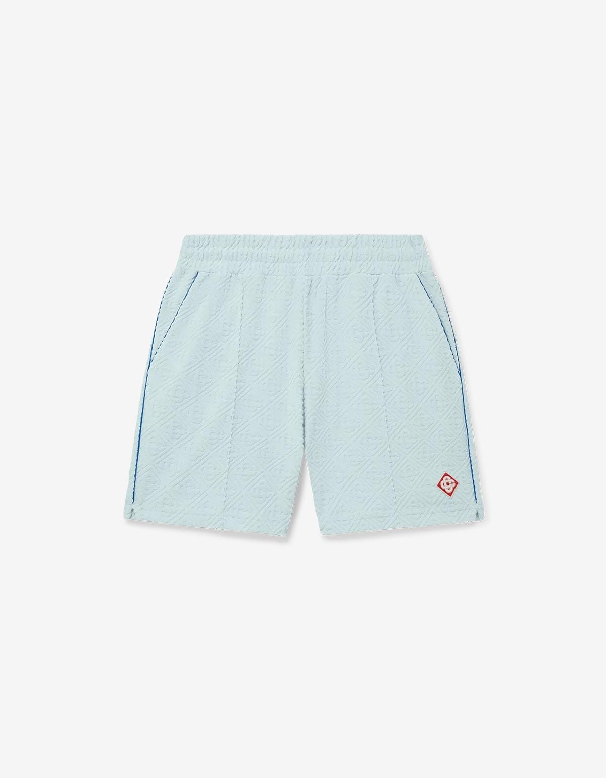 Casablanca Light Blue Monogram Towelling Shorts