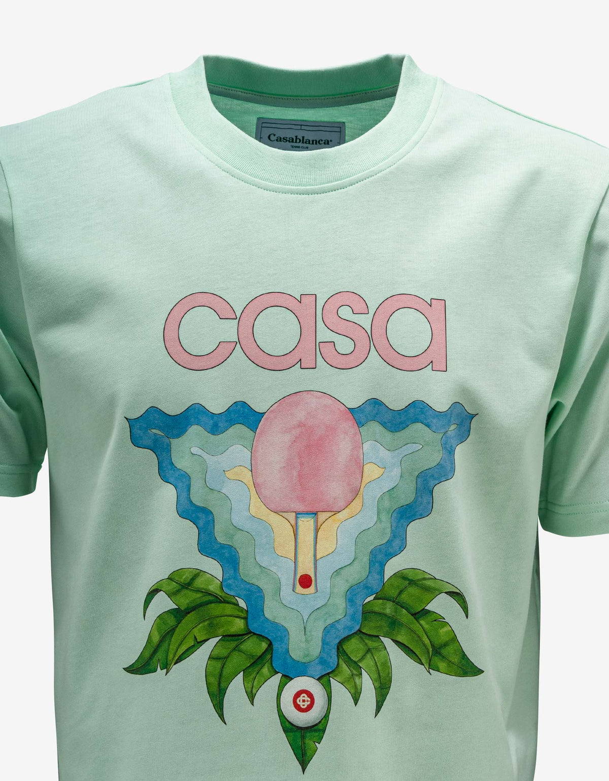 Casablanca Mint Green Memphis Icon Print T-Shirt