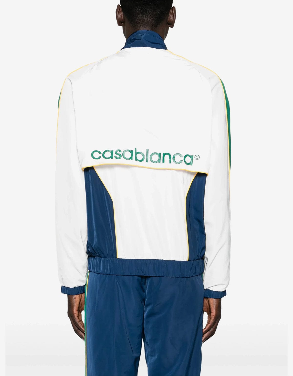 Casablanca Multi Column Embroidered Windbreaker Jacket