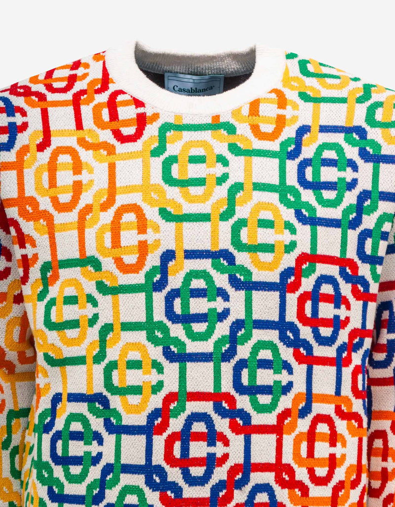 Casablanca Multicolour Monogram Sweater