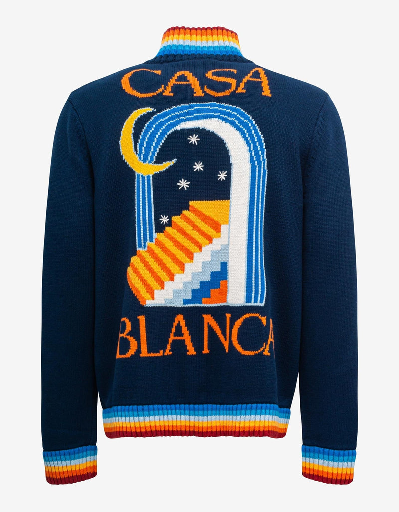 Casablanca Navy Blue Casa Club Jacket