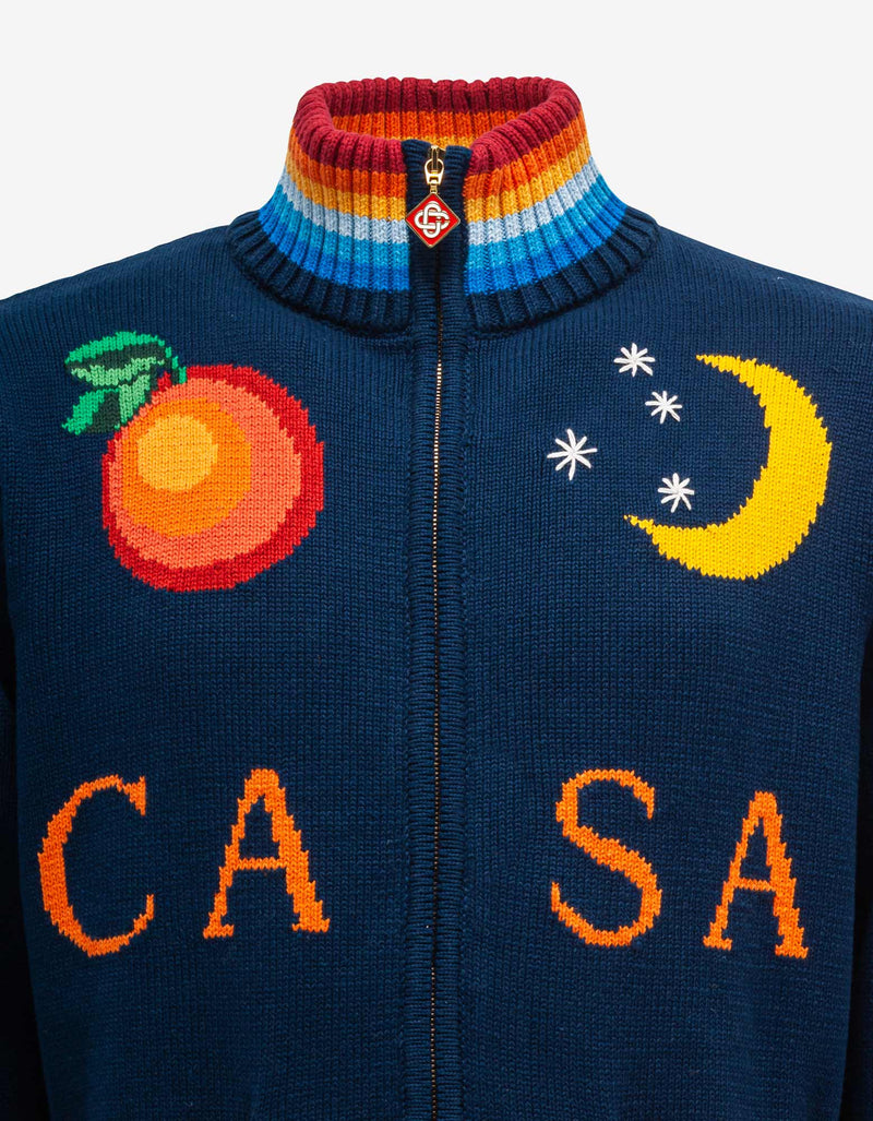 Casablanca Navy Blue Casa Club Jacket