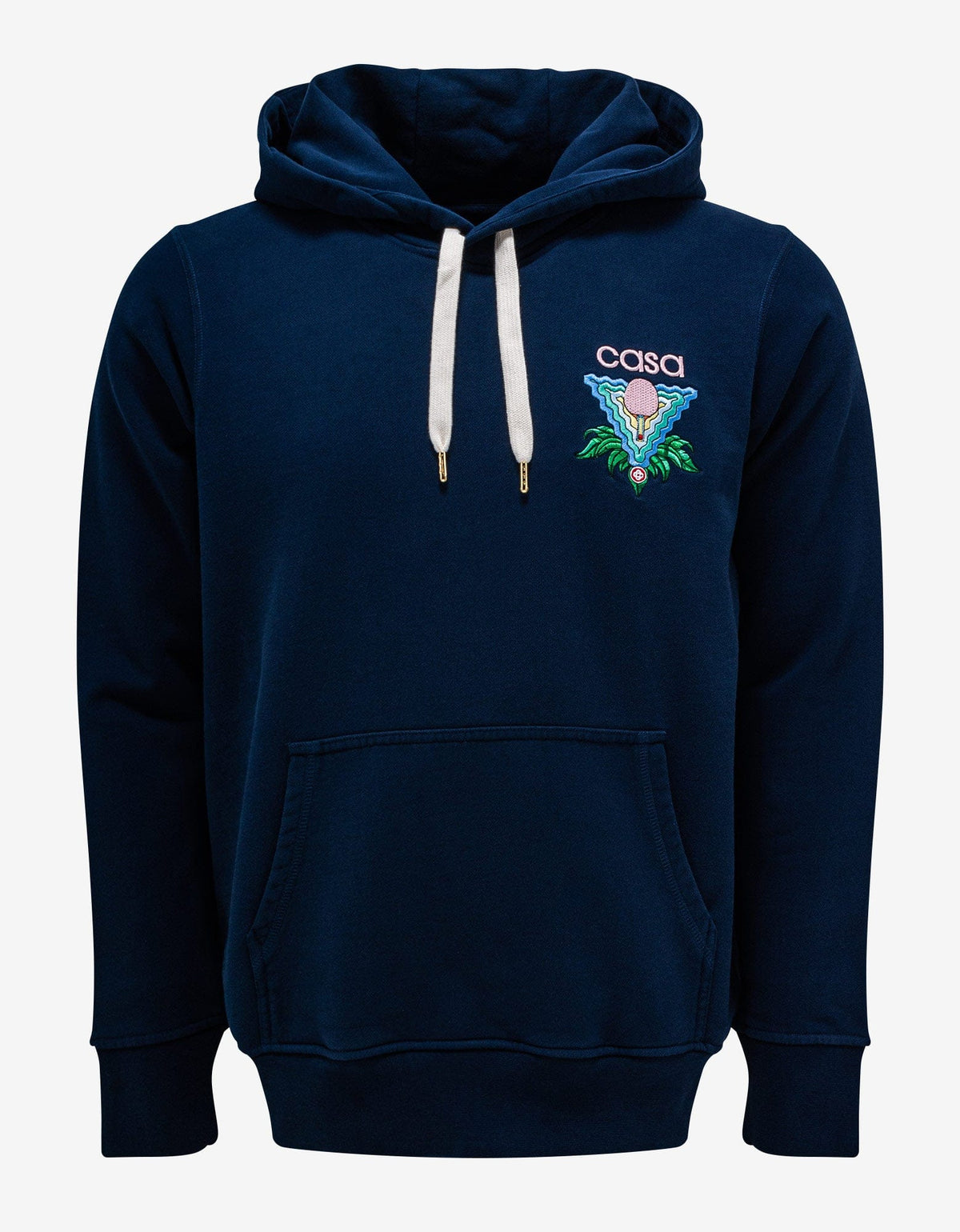 Casablanca Navy Blue Memphis Icon Print Hoodie