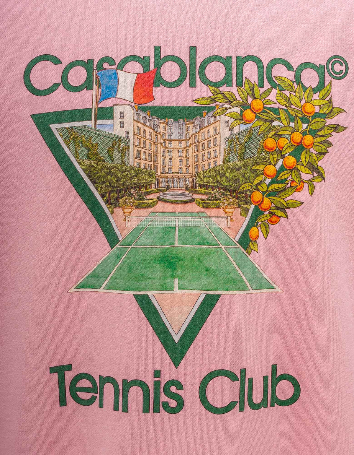 Casablanca Pink Tennis Club Icon Sweatshirt