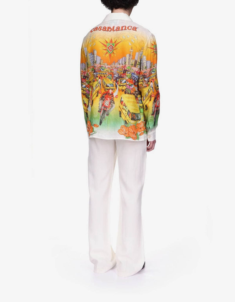 Casablanca Traffic Silk Shirt